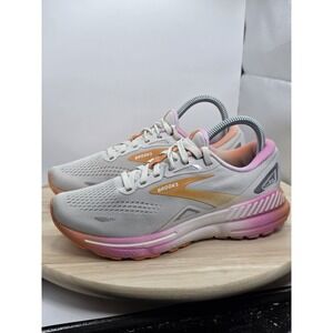 Womens Size 7 - Brooks Adrenaline‎ GTS 23 Beige Pink Running Shoes Sneakers